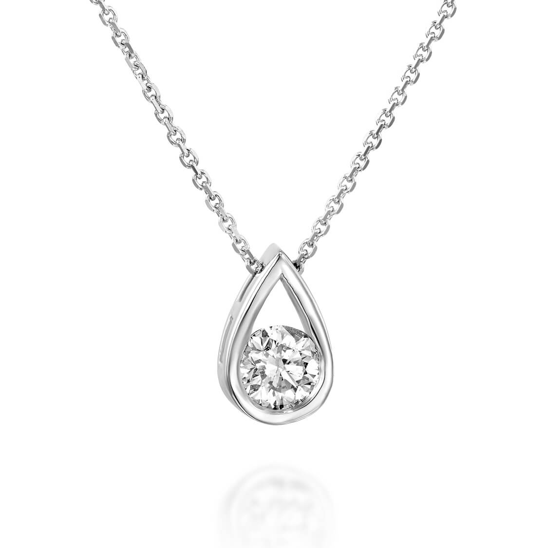 BRD jewelry AAA+ American Diamond Pear Shape Silver Pendant With Chain For  Women and Girls Rhodium Cubic Zirconia Sterling Silver Pendant Set Price in  India - Buy BRD jewelry AAA+ American Diamond
